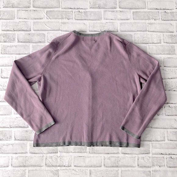 Casual Corner Annex Open Front Cardigan Sweater Button down - Size XL - purple - Picture 6 of 7